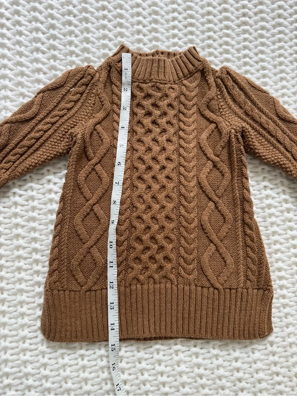 Baby GAP Brown Cable Knit Sweater Dress